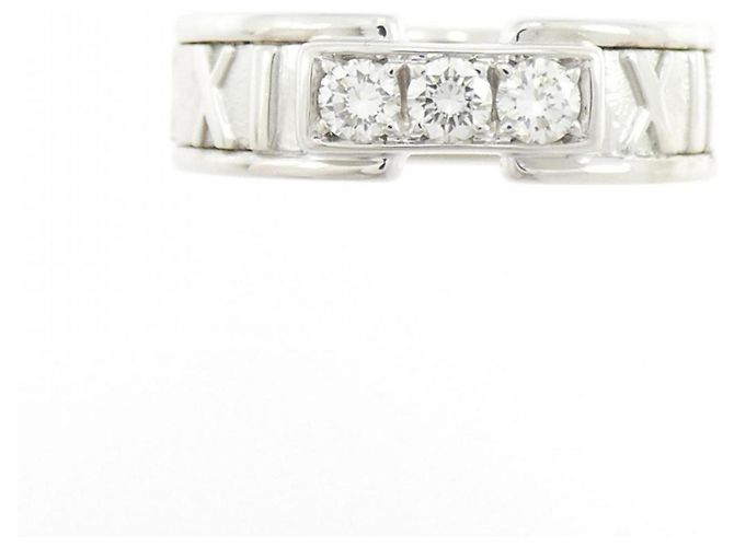 Tiffany & Co Anello Tiffany Atlas in Oro Bianco D'oro - vista 2