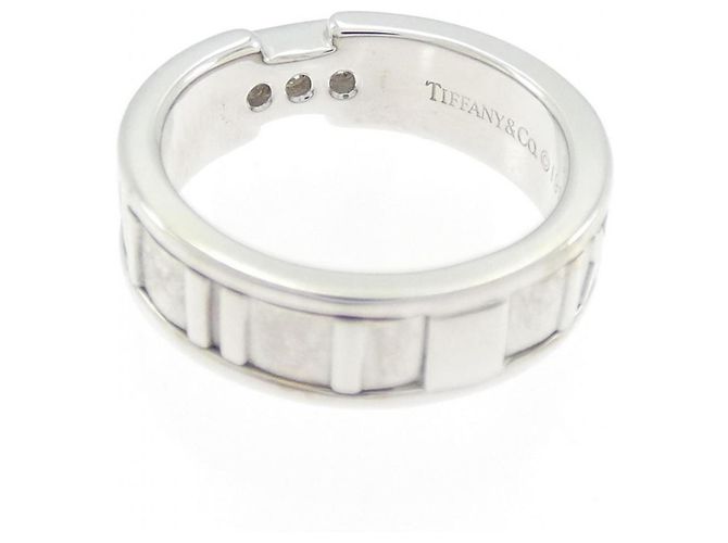 Tiffany & Co Anello Tiffany Atlas in Oro Bianco D'oro - vista 5