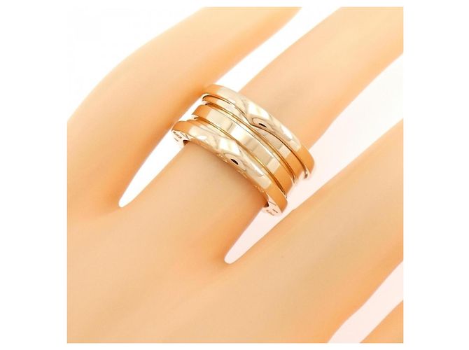 Bulgari Anello B.zero1 3 bande in oro rosa Bvlgari D'oro - vista 3