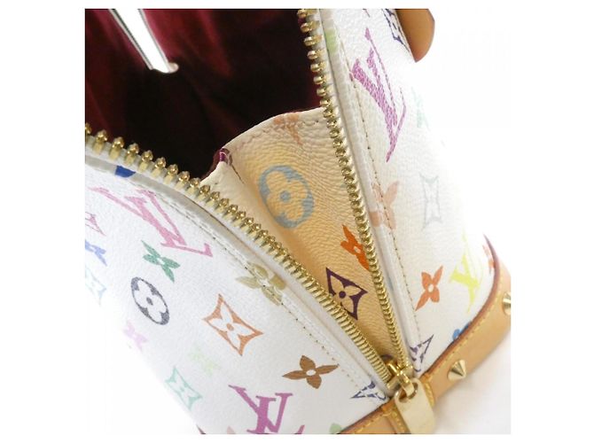 Louis Vuitton Multicolor Alma PM Handtasche Weiß Mehrfarben - Ansicht 10