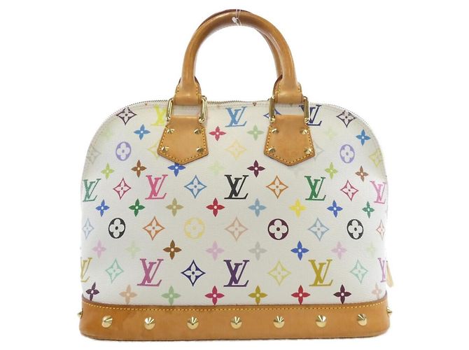 Louis Vuitton Multicolor Alma PM Handtasche Weiß Mehrfarben - Ansicht 2