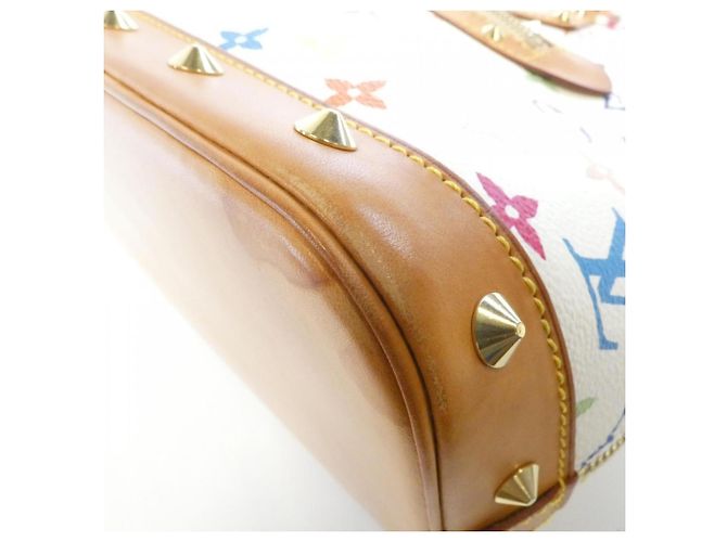 Louis Vuitton Multicolor Alma PM Handtasche Weiß Mehrfarben - Ansicht 3