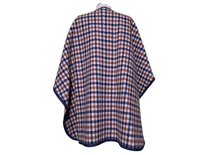 Weekend Max Mara Abrigo Poncho Reversible Lana Multicolor - vista 5