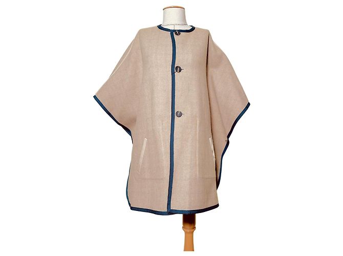 Weekend Max Mara Abrigo Poncho Reversible Lana Multicolor - vista 6