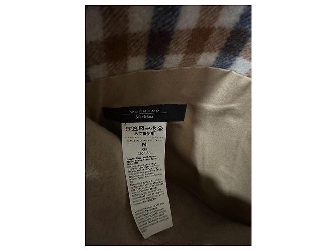 Weekend Max Mara Abrigo Poncho Reversible Lana Multicolor - vista 7