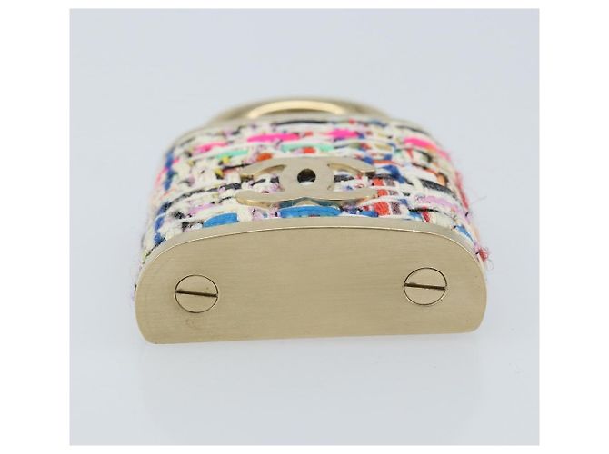Spilla Mark COCO CHANEL Tweed Multicolore CC Auth ARZ267M - vista 11