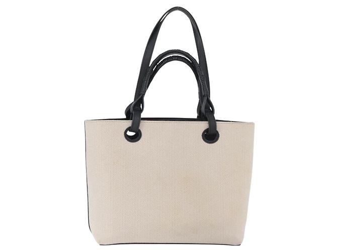 LOEWE - Bolsa Susuwatari de Studio Ghibli El Viaje de Chihiro en lona crema Auth 167021SM Crudo - vista 2