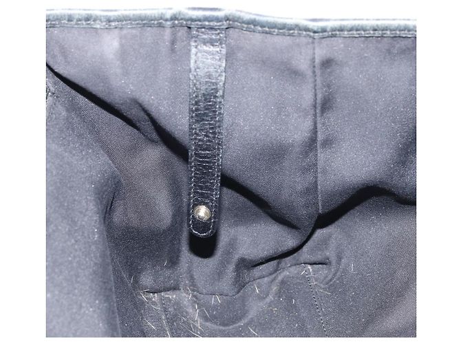 Bolsa tote Gucci GG Canvas Web Sherry Line Preto Dourado 163805 Auth 172780 - vista 18