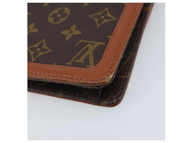 LOUIS VUITTON Pochette Damier Monogram GM Sac Clutch M51810 LV Auth ka2713 Monogramme - vue 15