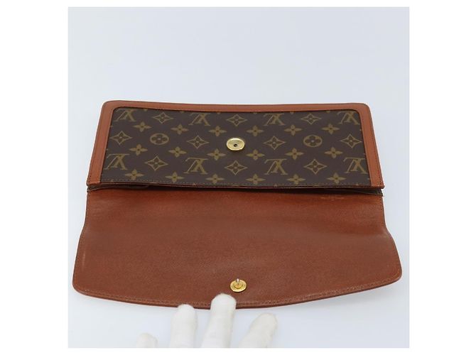 LOUIS VUITTON Pochette Damier Monogram GM Sac Clutch M51810 LV Auth ka2713 Monogramme - vue 17