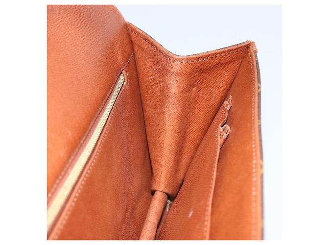 LOUIS VUITTON Pochette Damier Monogram GM Sac Clutch M51810 LV Auth ka2713 Monogramme - vue 19
