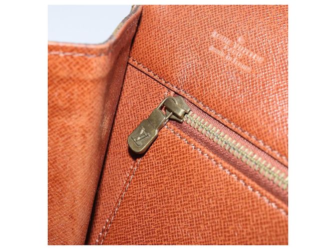 LOUIS VUITTON Pochette Damier Monogram GM Sac Clutch M51810 LV Auth ka2713 Monogramme - vue 21