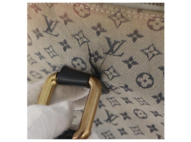 LOUIS VUITTON Mini Alma Haut Borsa a Mano Monogramma Blu M92202 LV Auth LNZ461 - vista 10