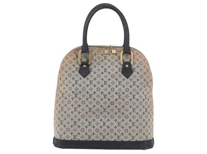 LOUIS VUITTON Mini Alma Haut Borsa a Mano Monogramma Blu M92202 LV Auth LNZ461 - vista 13