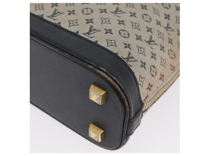 LOUIS VUITTON Mini Alma Haut Borsa a Mano Monogramma Blu M92202 LV Auth LNZ461 - vista 14