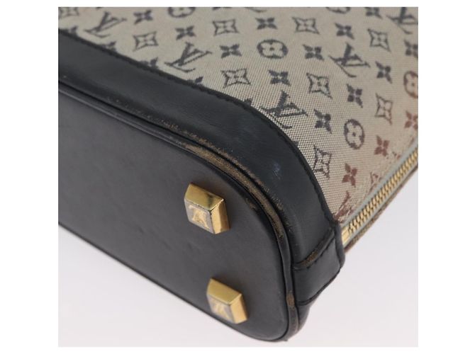 LOUIS VUITTON Mini Alma Haut Borsa a Mano Monogramma Blu M92202 LV Auth LNZ461 - vista 16