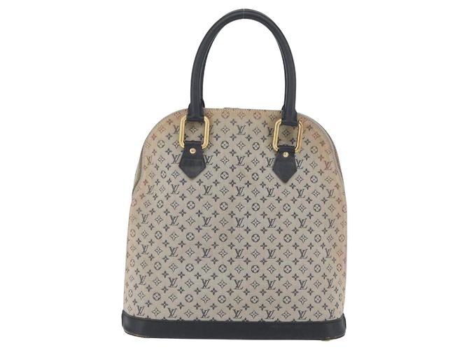 LOUIS VUITTON Mini Alma Haut Borsa a Mano Monogramma Blu M92202 LV Auth LNZ461 - vista 2