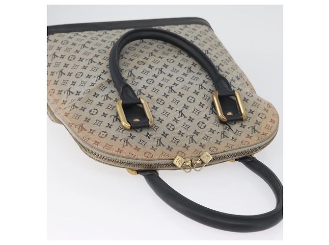 LOUIS VUITTON Mini Alma Haut Borsa a Mano Monogramma Blu M92202 LV Auth LNZ461 - vista 6