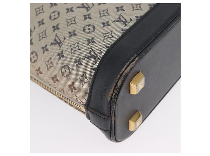 LOUIS VUITTON Mini Alma Haut Borsa a Mano Monogramma Blu M92202 LV Auth LNZ461 - vista 9