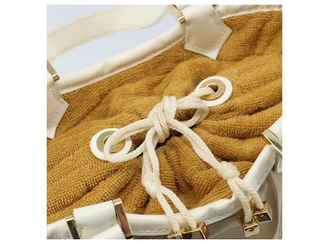 LOUIS VUITTON Borsa Plage Mini lagoon Bay Epi Beige Sabre M92473 LV Auth LNZ159 - vista 18