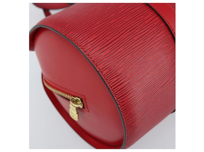 LOUIS VUITTON Borsa a Mano Epi Soufflot Rossa M52227 LV Auth 172404V Rosso - vista 14