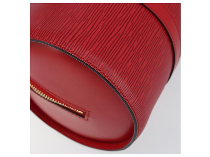 LOUIS VUITTON Borsa a Mano Epi Soufflot Rossa M52227 LV Auth 172404V Rosso - vista 16