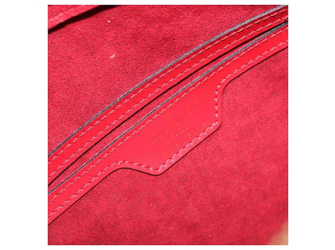 LOUIS VUITTON Borsa a Mano Epi Soufflot Rossa M52227 LV Auth 172404V Rosso - vista 18