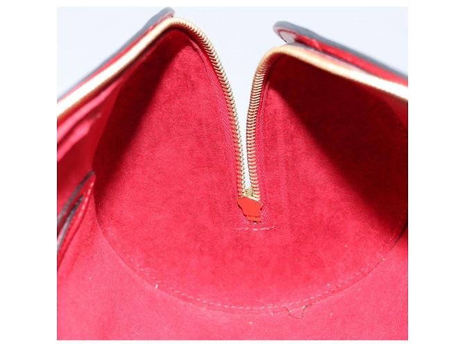 LOUIS VUITTON Borsa a Mano Epi Soufflot Rossa M52227 LV Auth 172404V Rosso - vista 19
