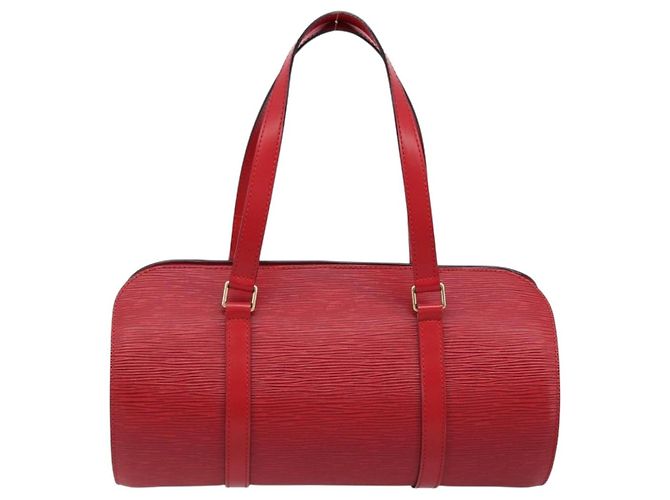 LOUIS VUITTON Borsa a Mano Epi Soufflot Rossa M52227 LV Auth 172404V Rosso - vista 2