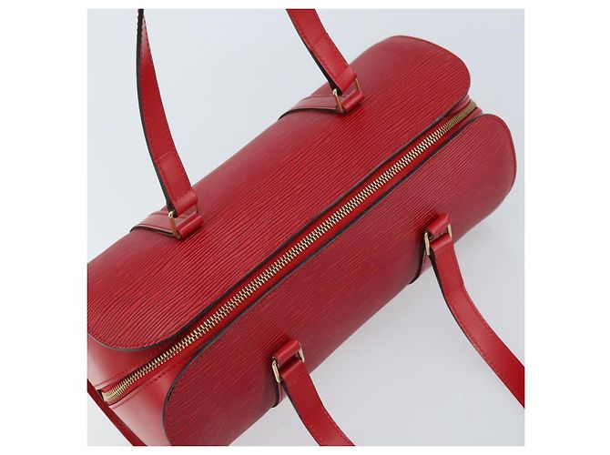 LOUIS VUITTON Borsa a Mano Epi Soufflot Rossa M52227 LV Auth 172404V Rosso - vista 6