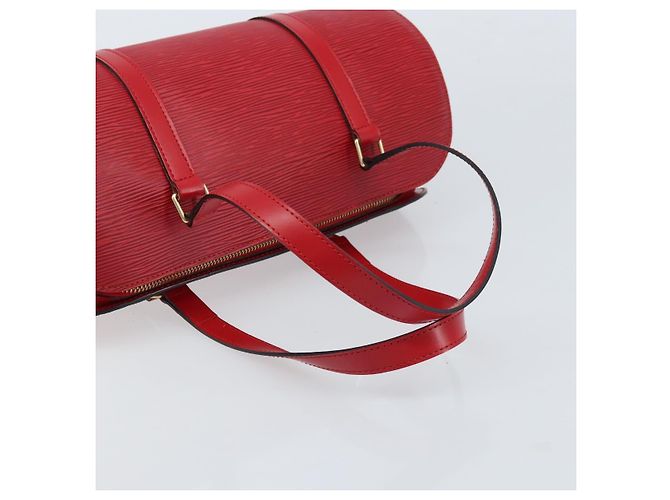 LOUIS VUITTON Borsa a Mano Epi Soufflot Rossa M52227 LV Auth 172404V Rosso - vista 7