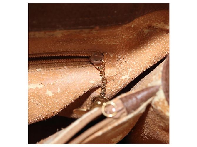 Borsa a Mano GUCCI Bamboo Camoscio Marrone Oro 002 1095 0260 Auth ep13552 D'oro - vista 21