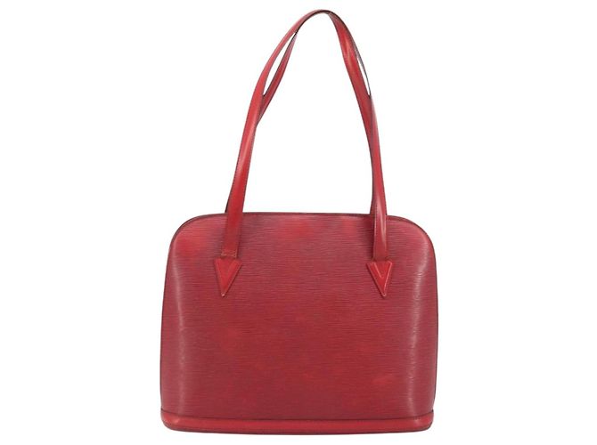 LOUIS VUITTON Bolso de Hombro Epi Lussac Rojo M52287 LV Auth 172737 Roja - vista 13
