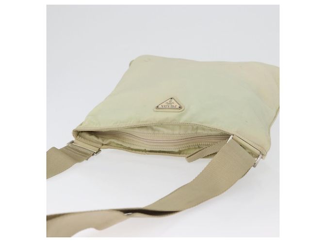 Borsa a Spalla PRADA in Nylon Avorio Argento Autentica hk3516 Crudo - vista 7