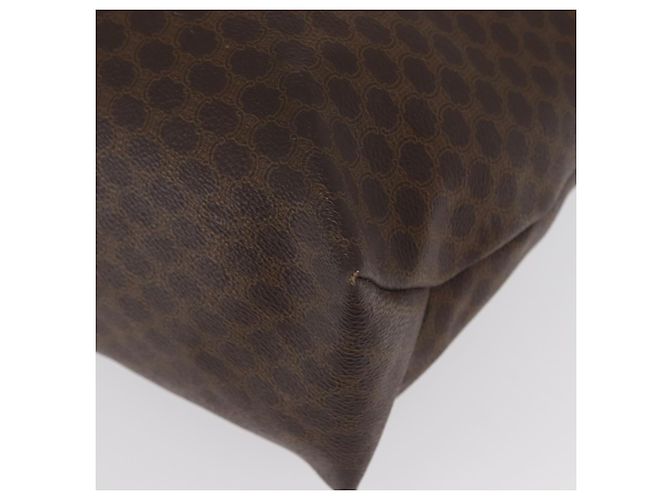 Céline Borsa tote in tela Macadam CELINE in pelle PVC marrone oro Auth ep13337 D'oro - vista 14