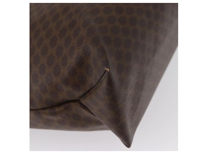 Céline Borsa tote in tela Macadam CELINE in pelle PVC marrone oro Auth ep13337 D'oro - vista 15