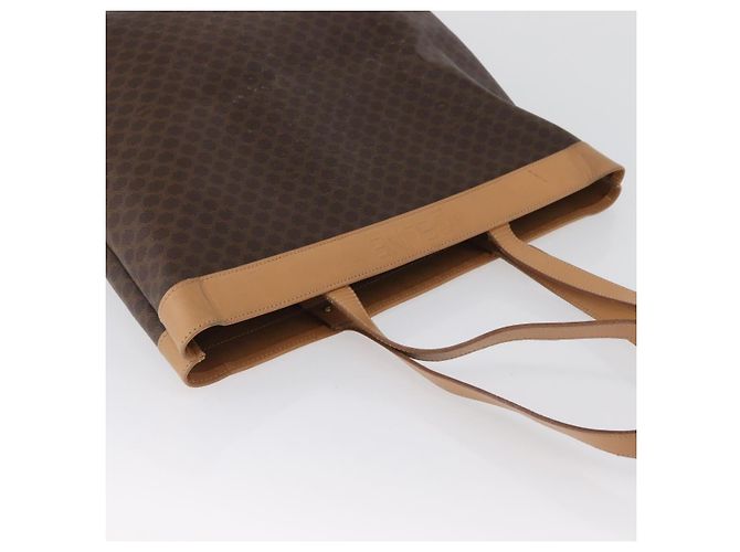 Céline Borsa tote in tela Macadam CELINE in pelle PVC marrone oro Auth ep13337 D'oro - vista 6