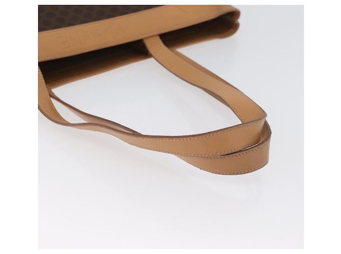 Céline Borsa tote in tela Macadam CELINE in pelle PVC marrone oro Auth ep13337 D'oro - vista 7