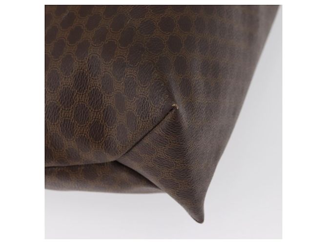 Céline Borsa tote in tela Macadam CELINE in pelle PVC marrone oro Auth ep13337 D'oro - vista 9