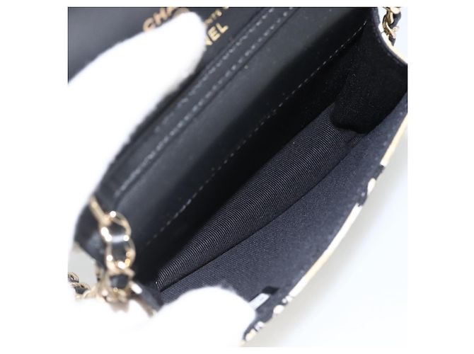CHANEL Mini Matelassé 12 Borsa a Spalla Catena Satin Beige Oro CC Auth LNZ395M D'oro - vista 10