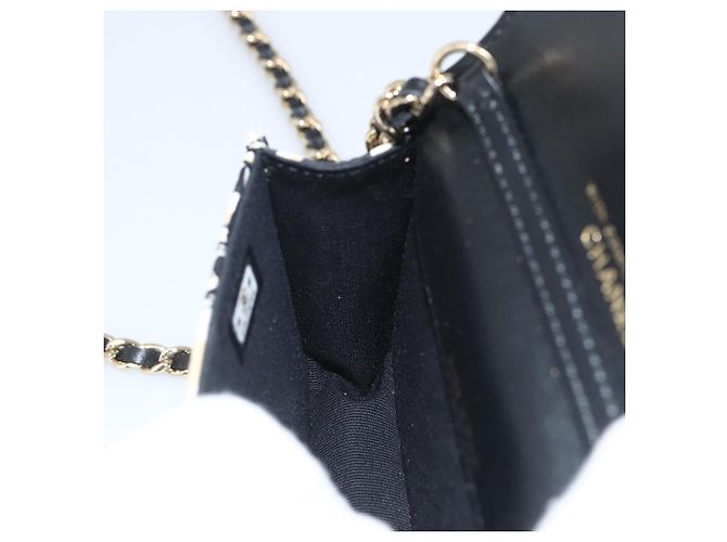 CHANEL Mini Matelassé 12 Borsa a Spalla Catena Satin Beige Oro CC Auth LNZ395M D'oro - vista 20