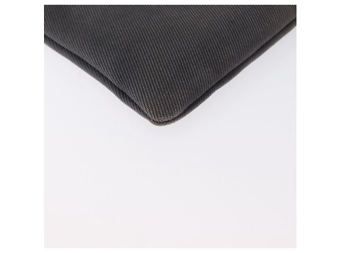 SAINT LAURENT Clutch Tasche aus grauem Canvas mit Silber authentisch 172695 Braun - Ansicht 15