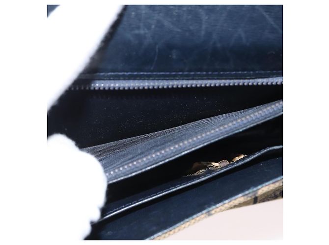 Céline Borsa a Spalla Celine C Sulky in Tela Blu Navy e Oro Auth gh1796 D'oro - vista 12