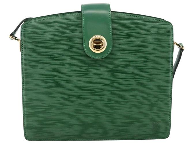 LOUIS VUITTON Borsa a Spalla Capuchin Epi Verde M52344 LV Auth LNZ522 - vista 13