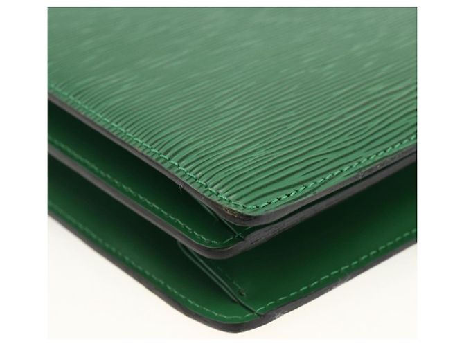 LOUIS VUITTON Borsa a Spalla Capuchin Epi Verde M52344 LV Auth LNZ522 - vista 16