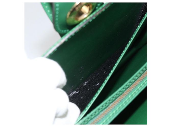 LOUIS VUITTON Borsa a Spalla Capuchin Epi Verde M52344 LV Auth LNZ522 - vista 21