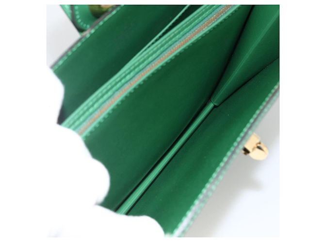 LOUIS VUITTON Borsa a Spalla Capuchin Epi Verde M52344 LV Auth LNZ522 - vista 23