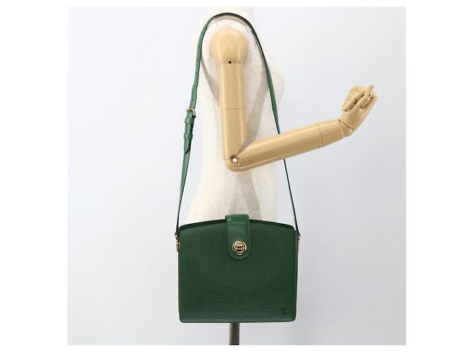 LOUIS VUITTON Borsa a Spalla Capuchin Epi Verde M52344 LV Auth LNZ522 - vista 24