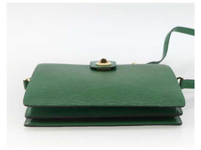 LOUIS VUITTON Borsa a Spalla Capuchin Epi Verde M52344 LV Auth LNZ522 - vista 5