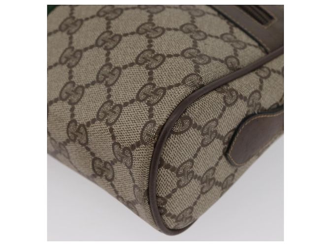 Borsa Sherry Line GG Supreme Web di GUCCI in PVC Beige Rosso 68 02 005 Auth 172748 - vista 14